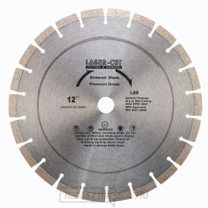 L001210 - Gyémánt szegmentált lemez 300 x 25,4 x 12 mm LSS