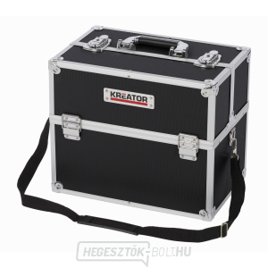 Alumínium bőrönd Kreator KRT640301B - 360x230x300mm, fekete