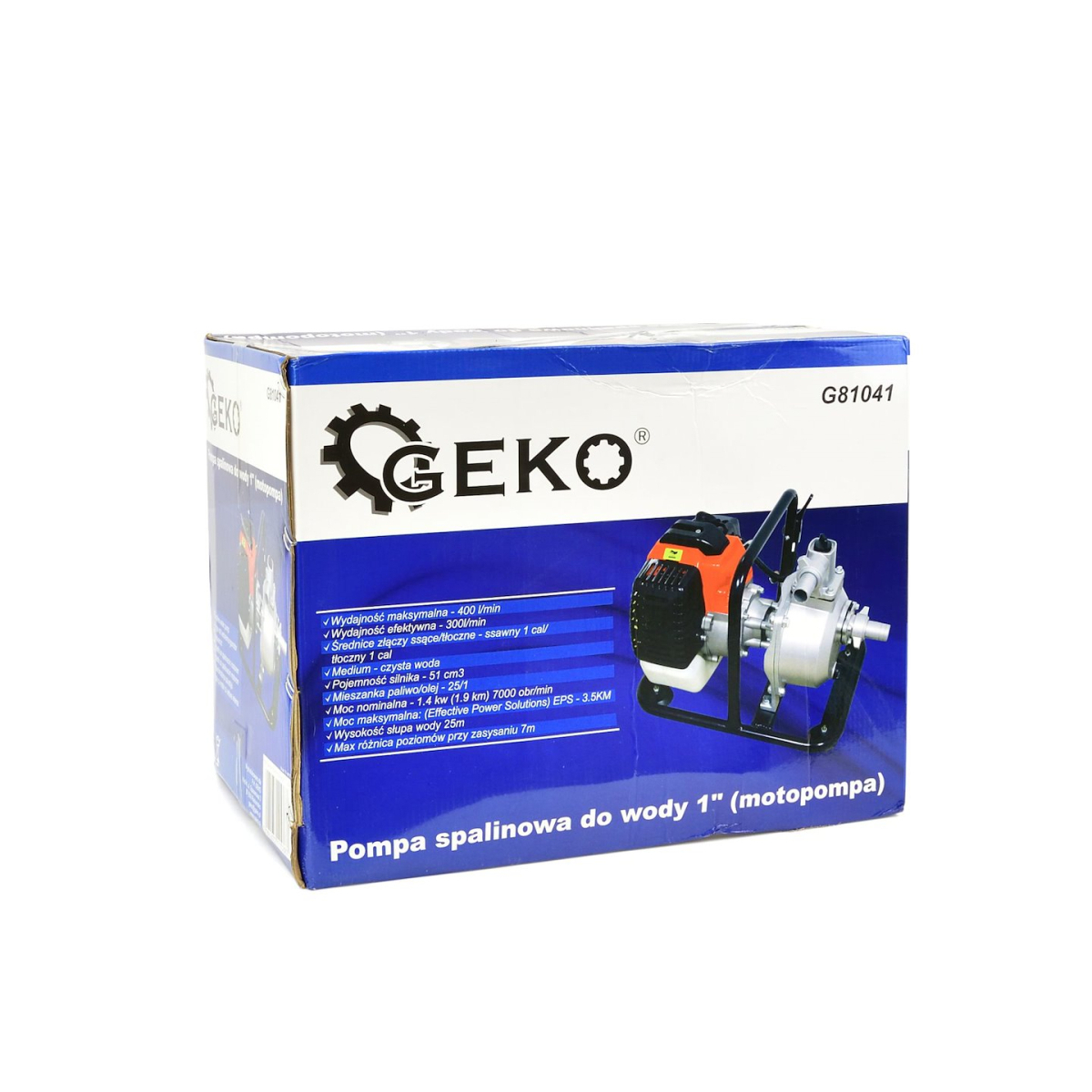  Geko G81041 benzinüzemű vízpumpa Előnézet 