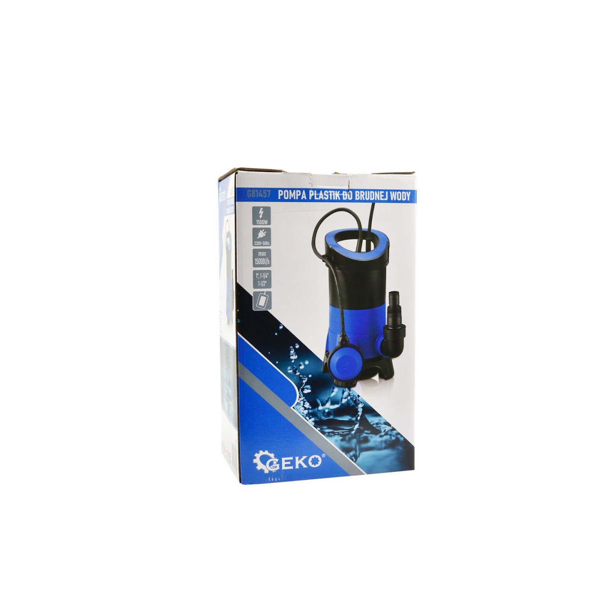 Zagyszivattyú 230V, 1100W, Geko G81457 Előnézet 