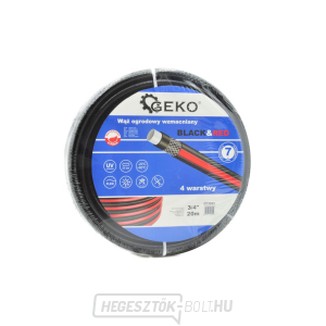 FEKETE-PIROS megerősített kerti tömlő 3/4 FEKETE-PIROS megerősített kerti tömlő 3/4