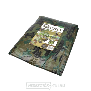 5,49 x 10 méteres terepszínű mintás vízálló ponyva, GEKO G70616  5,49 x 10 méteres terepszínű mintás vízálló ponyva, GEKO G70616 gallery main image