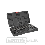 Hosszú dugókulcs készlet törött csavarokhoz, 11 részes, 6-19 mm CR-MO  Előnézet 