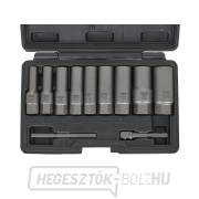 Hosszú dugókulcs készlet törött csavarokhoz, 11 részes, 6-19 mm CR-MO  Előnézet 
