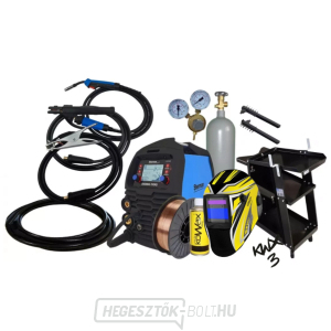 Sherman DIGIMIG 210XS + 3m-es zseblámpa + 2m-es kábelek + vezeték + szórófej + sisak + gurulós kocsi + szelep + teli CO2 palack Sherman DIGIMIG 210XS + 3m-es zseblámpa + 2m-es kábelek + vezeték + szórófej + sisak + gurulós kocsi + szelep + teli CO2 palack gallery main image