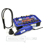 Mini egyenes csiszoló kiegészítőkkel 222 darab (bőrönd)  Mini egyenes csiszoló kiegészítőkkel 222 darab (bőrönd)  gallery main image