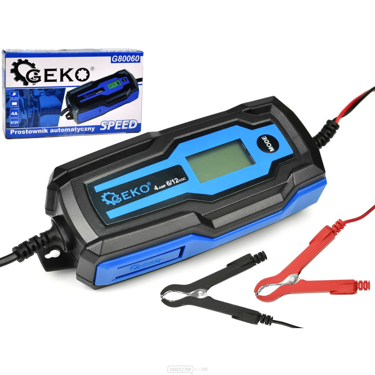 Automata töltő SPEED 6/12V 4A 4-120Ah Geko G80060