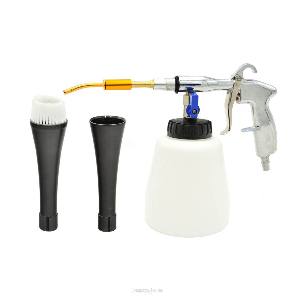 Kárpittisztító pisztoly fém fúvókával
