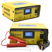 Autós akkumulátortöltő mikroprocesszoros vezérléssel és LCD kijelzővel 6/12V, 15A Geko G80036 náhled