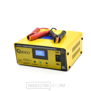 Autós akkumulátortöltő mikroprocesszoros vezérléssel és LCD kijelzővel 6/12V, 15A Geko G80036 Autós akkumulátortöltő mikroprocesszoros vezérléssel és LCD kijelzővel 6/12V, 15A Geko G80036 gallery main image
