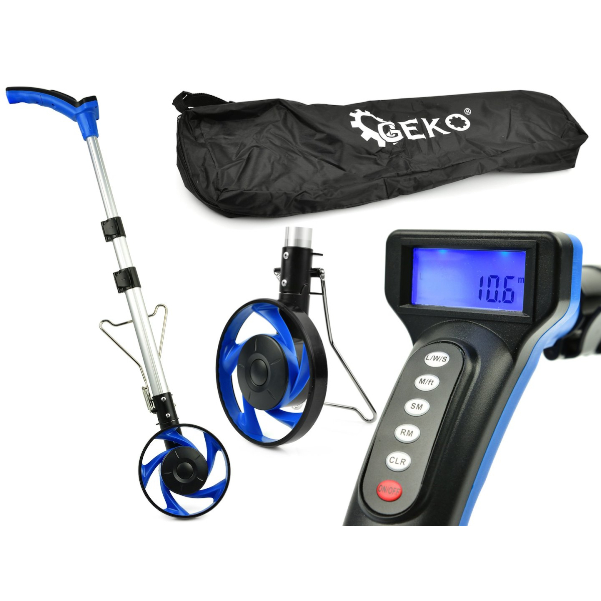 Távolságmérő kerék 0,1-10 000 m Geko G15150