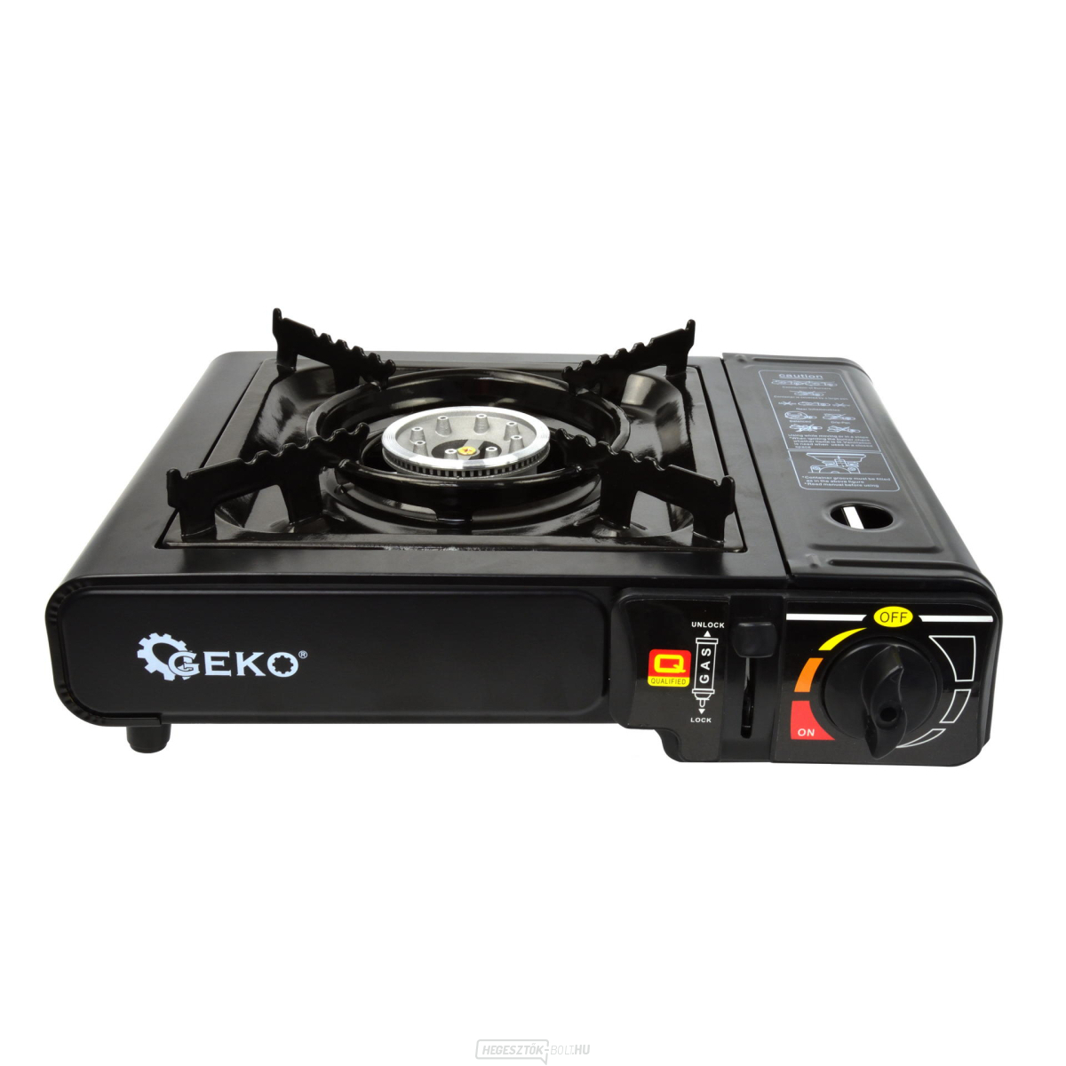 Gázégős tűzhely + grill rögzítés Geko G80521 
