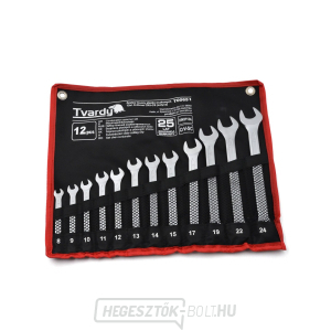 12 db kombinált kulcsot tartalmazó készlet. 8-24 mm CRV-CS (szatén) 12 db kombinált kulcsot tartalmazó készlet. 8-24 mm CRV-CS (szatén) gallery main image