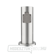 Solight kerti oszlop IP44, rozsdamentes acél, 2 aljzat, henger, ezüst náhled