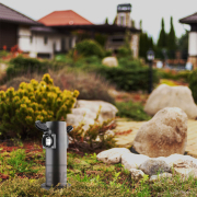 Solight kerti oszlop IP44, rozsdamentes acél, 2 aljzat, hengeres, fekete Előnézet 