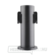 Solight kerti oszlop IP44, rozsdamentes acél, 2 aljzat, hengeres, fekete náhled