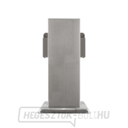 Solight kerti oszlop IP44, rozsdamentes acél, 2 aljzat, prizma, ezüst náhled