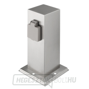 Solight kerti oszlop IP44, rozsdamentes acél, 2 aljzat, prizma, ezüst Solight kerti oszlop IP44, rozsdamentes acél, 2 aljzat, prizma, ezüst gallery main image