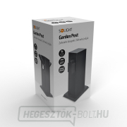 Solight kerti oszlop IP44, rozsdamentes acél, 2 aljzat, prizma, fekete náhled