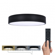 Solight LED világítás távirányítóval, 36W, 2300lm, 30cm, színváltós, szabályozható, fekete gallery main image