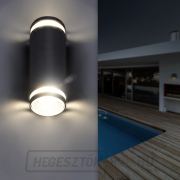 Solight LED kültéri fali lámpa Potenza, 2x GU10, fekete Előnézet 