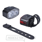 Solight újratölthető kerékpáros lámpakészlet, 160 lm elöl, hátul piros, Li-Ion, USB náhled
