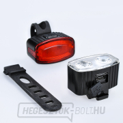 Solight újratölthető kerékpáros lámpakészlet, 160 lm elöl, hátul piros, Li-Ion, USB náhled
