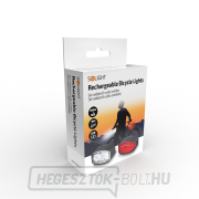 Solight újratölthető kerékpáros lámpakészlet, 160 lm elöl, hátul piros, Li-Ion, USB náhled