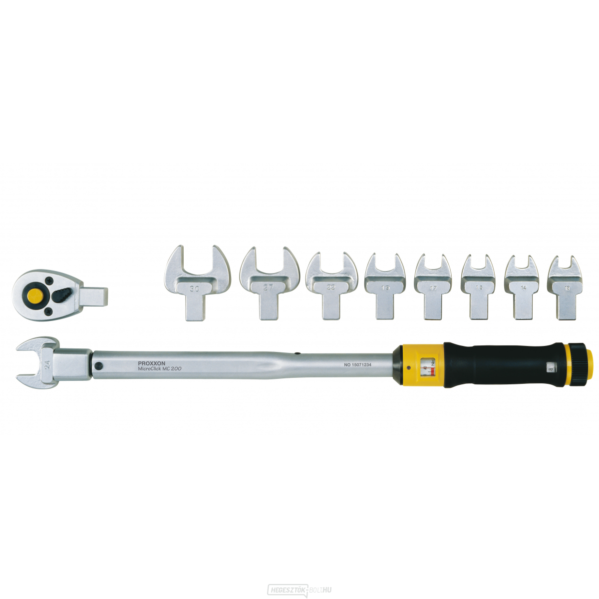 Készlet - MicroClick MC 200 nyomatékkulcs és 10 tartozék