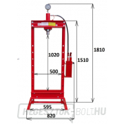 Hidraulikus prés 20 t - kétsebességes szivattyú Matabro MB-P20TDP Hidraulikus prés 20 t - kétsebességes szivattyú Matabro MB-P20TDP náhled