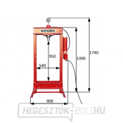 Hidraulikus-pneumatikus prés 30t csúszódugattyúval Matabro MB-P30TAH náhled
