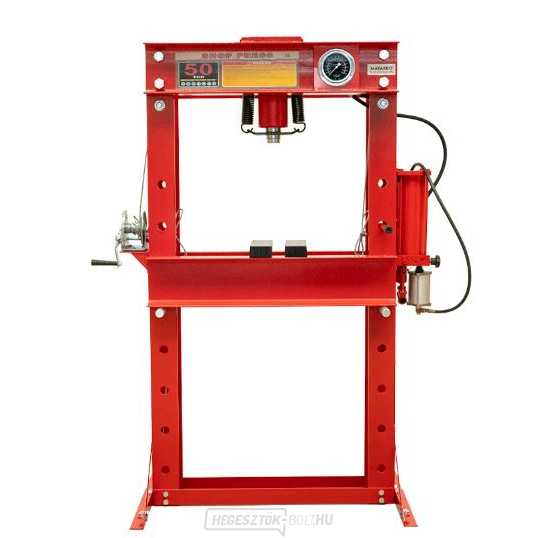 Hidraulikus prés 50 t - hidraulikus-pneumatikus szivattyú Matabro MB-P50TAH Hidraulikus prés 50 t - hidraulikus-pneumatikus szivattyú Matabro MB-P50TAH gallery main image