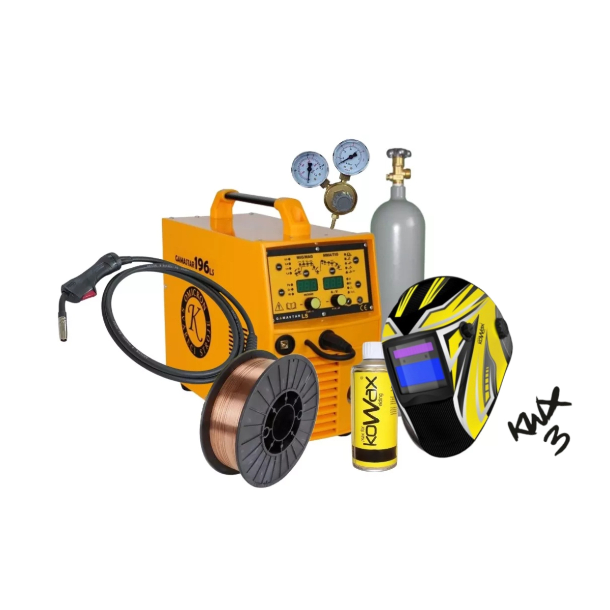 Gamastar 196 LS Synergy + Zseblámpa + Szelep + Sisak + TELJES CO2 Palack + Spray + Drót