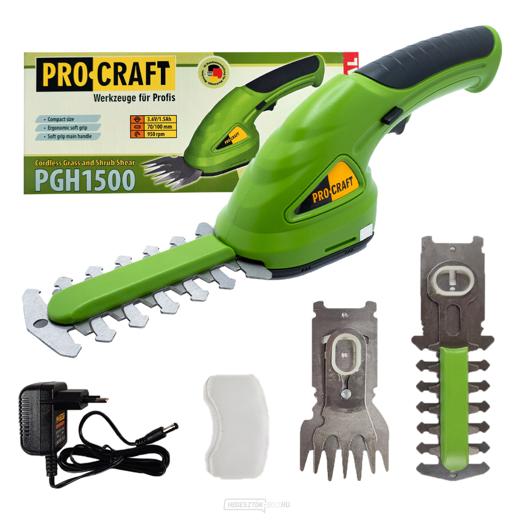 Akkus fűnyíró olló Procraft PGH1500 | PGH1500