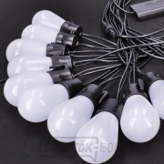 Solight LED intelligens kültéri lánc RGB izzókkal, bluetooth, 15 izzó, 14m+6m, 10W náhled