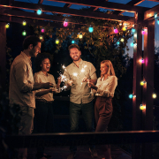 Solight LED intelligens kültéri lánc RGB izzókkal, bluetooth, 15 izzó, 14m+6m, 10W náhled