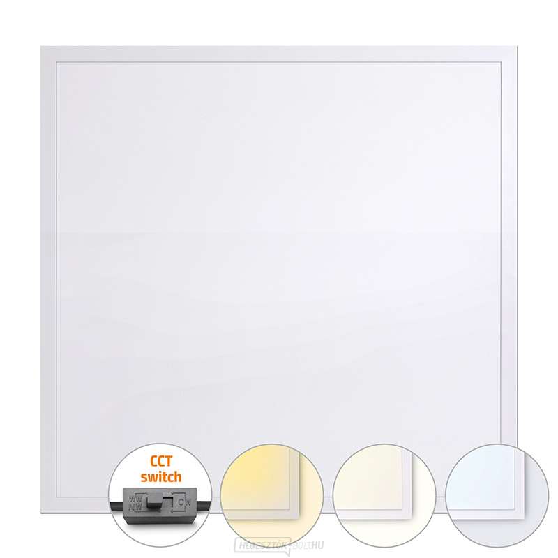 Solight LED fénypanel Háttérvilágítású 36W, 3960lm, 3000/4000/5000K, Lifud, 60x60cm