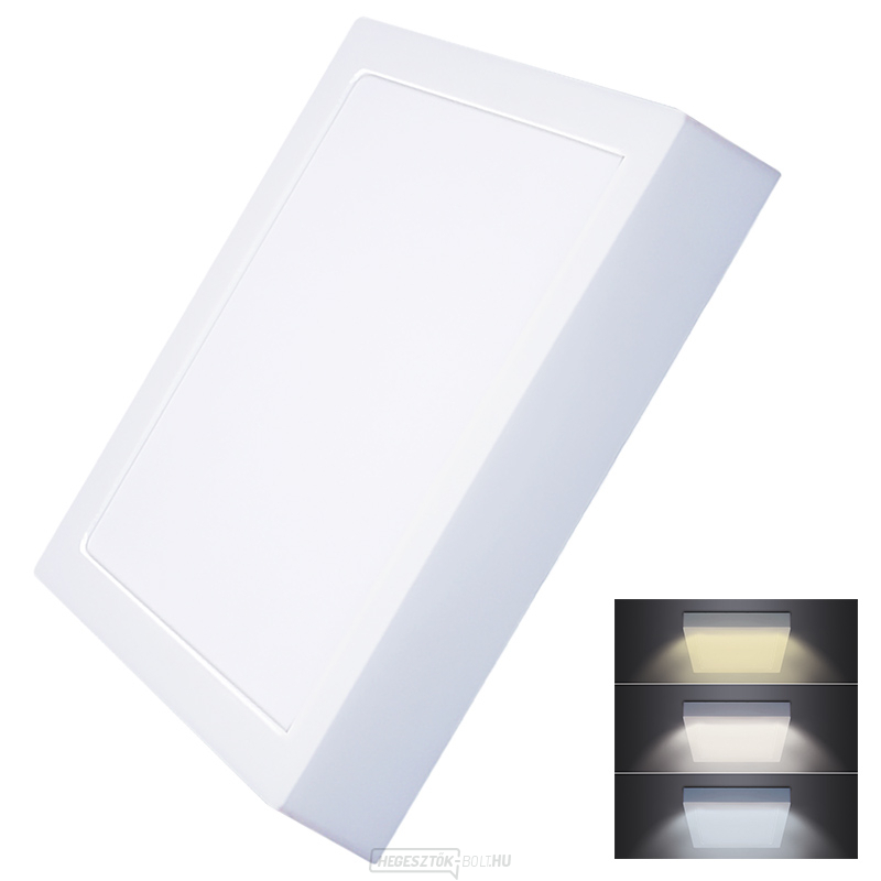 Solight LED mini panel CCT, süllyesztett, 24W, 1800lm, 3000K, 4000K, 6000K, négyzet