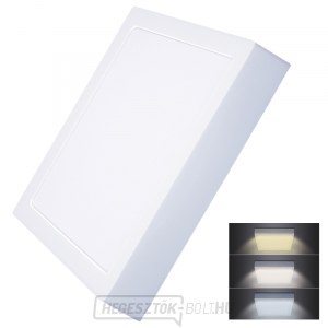 Solight LED mini panel CCT, süllyesztett, 24W, 1800lm, 3000K, 4000K, 6000K, négyzet gallery main image