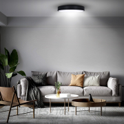 Solight LED mennyezeti lámpa LECCE, 3CCT, 48W, 2900lm, 40cm, 3000/4000/6000K, fekete Előnézet 