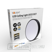 Solight LED mennyezeti lámpa LECCE, 3CCT, 48W, 2900lm, 40cm, 3000/4000/6000K, fekete náhled