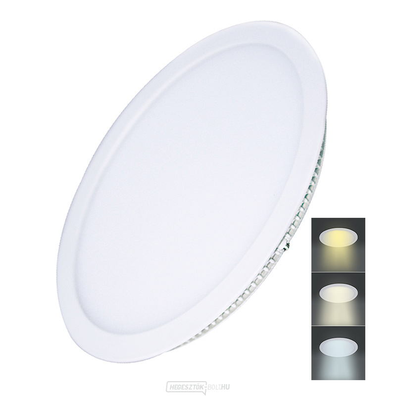 Solight LED mini panel CCT, felfüggesztett, 24W, 1800lm, 3000K, 4000K, 6000K, kerek
