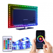 Solight LED WIFI smart RGB szalag TV-hez, 4x50cm, USB gallery main image