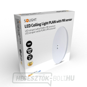 Solight LED mennyezeti lámpa PLAIN PIR érzékelővel, 18W, 1260lm, 3000K, kerek, 33cm náhled