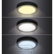 Solight LED mini panel CCT, süllyesztett, 24W, 1800lm, 3000K, 4000K, 6000K, kerek, fekete színű náhled