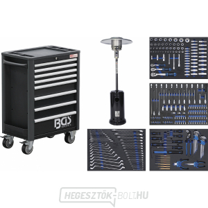BGS 4208, műhelykocsi Pro Exclusive | 8 fiók 259 szerszámmal + 1 gázos teraszfűtés BGS 4208, műhelykocsi Pro Exclusive | 8 fiók 259 szerszámmal + 1 gázos teraszfűtés gallery main image