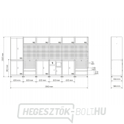 BGS 80130, Fali egység rendszer | kompakt | fa | 6 modul náhled