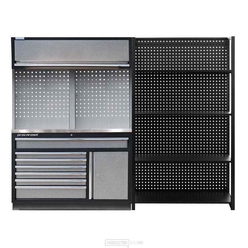 Műhelybútor készlet Procarosa PROFI TGC-1371-1200 Munkalap:: rozsdamentes acél