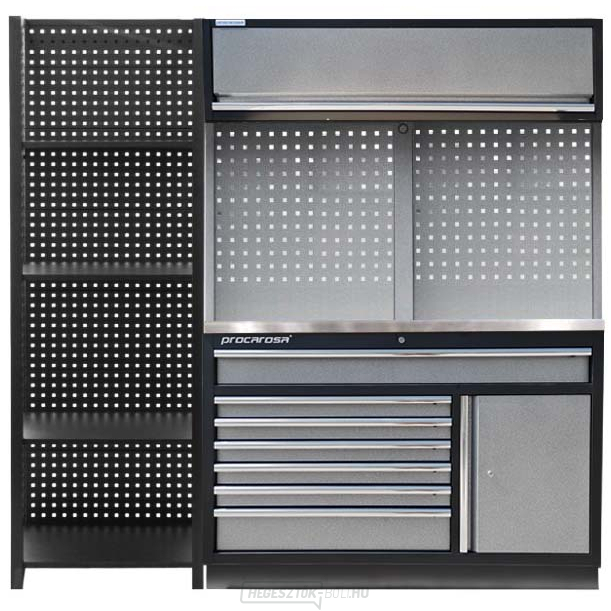 Műhelybútor készlet Procarosa PROFI TGC-1371-680 Munkalap:: rozsdamentes acél