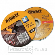 Vágókorong 125 x 1,2mm, 10db DeWALT DT43922 Vágókorong 125 x 1,2mm, 10db DeWALT DT43922 gallery main image